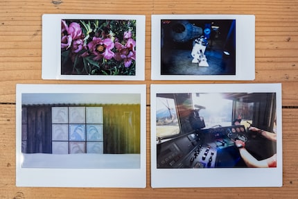 Below is the wide-angle format of the Wide Evo. Above are the pictures from the Instax Mini 99.