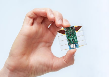 The mini robot measures just 45 x 55 millimetres.
