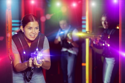 Lasertag fait actuellement mouche, si l'on en croit les enfants.