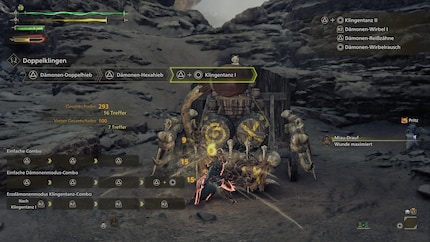 The training ground’s where I learn combos and get a feel for my weapon.