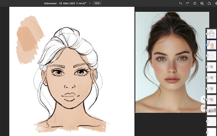 A brush with less coverage helps with colouring, allowing for quick shading.