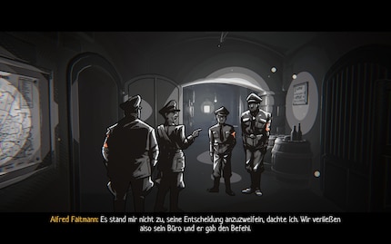 Les couleurs à l'intérieur des témoignages sont encore un peu plus sombres. Le noir et le gris prédominent ici.