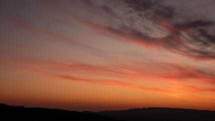 Pas Istanbul, mais pas mal non plus : le ciel du soir au-dessus de Zurich.