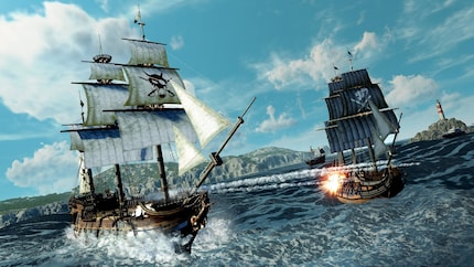 Les batailles navales font partie des points forts du jeu.