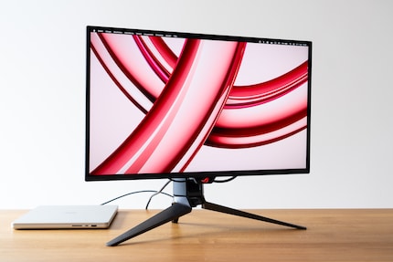 The Asus PG27UCDM feels a bit more premium, but you have to like the design.