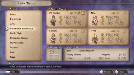 You can pass on skills you’ve learned to other characters.