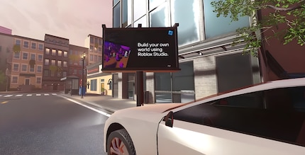 Les publicités immersives sont directement intégrées dans le jeu Roblox.