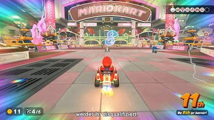 Mario s’approche d’un point de contrôle et doit passer au moins en huitième position...