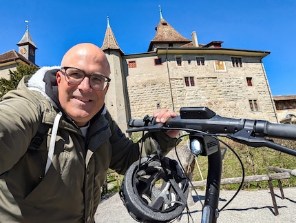 Selfie with just Kyburg Castle - for once without the Iron Maiden.