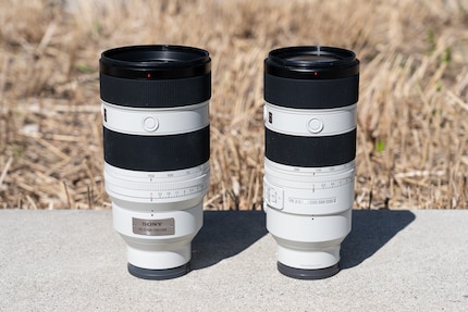 The FE 50-150 mm F2 GM is significantly thicker than the FE 70-200 mm F2.8 GM OSS II due to the double speed. Fortunately, the weight is still within reasonable limits.
