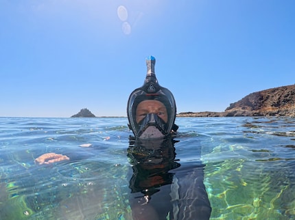 Sur l'eau, je ressemble à un extraterrestre, sous l'eau, tout semble détendu et naturel.