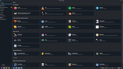 Je peux installer de nombreuses applis sans problème via le centre logiciel.