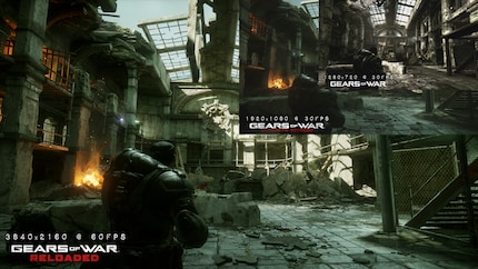 The original resolutions and the resolution of the remaster in comparison.