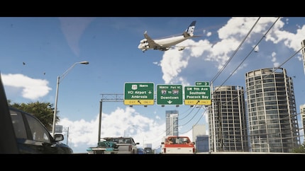 Le ciel de Vice City est rempli d’avions.