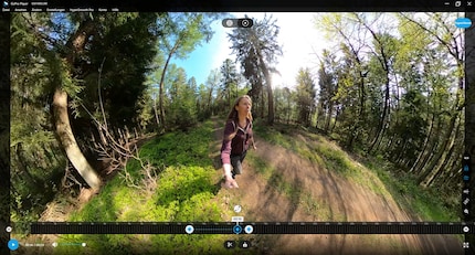Le lecteur Gopro pour ordinateur de bureau n'offre pas beaucoup de possibilités, à part le recadrage.