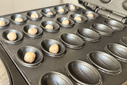 Deuxième essai avec des boules de pâte plus petites.