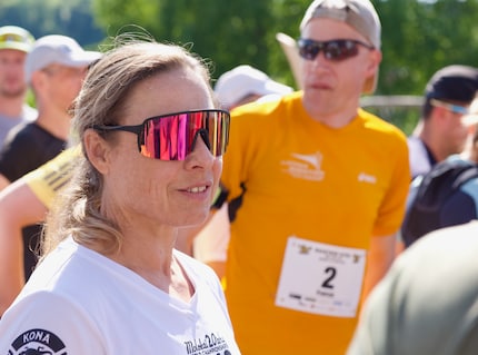 Avant le départ, j’ai encore le sourire aux lèvres... combien de temps la course va-t-elle durer ?