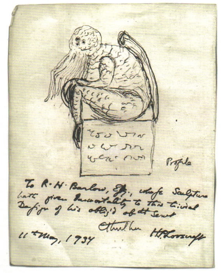 C’est ainsi que le créateur du mythe de Cthulhu imaginait son monstre le plus connu.