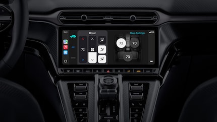 With CarPlay Ultra, you can operate your onboard systems.