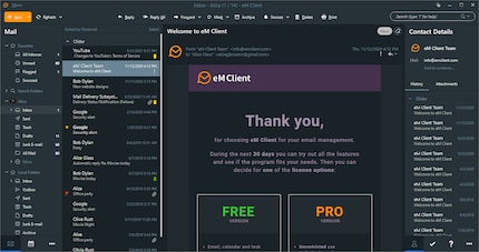 On desktop, I prefer eM Client.