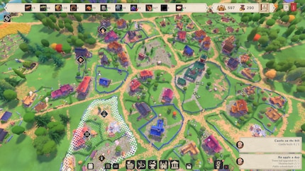 The districts in this game are clearly recognisable as distinct areas.