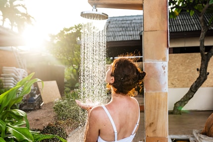 Une fois qu’il fera assez chaud dehors, la douche froide ne devrait pas poser de problème... Enfin j’espère !