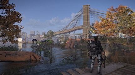 Le pont de Brooklyn est un peu délabré.