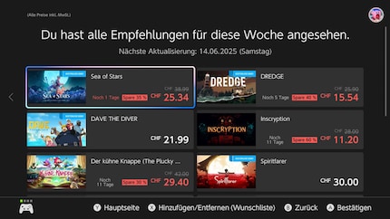 Les jeux me sont proposés en fonction de mon utilisation de l’eShop, de mes contacts et des tendances actuelles.
