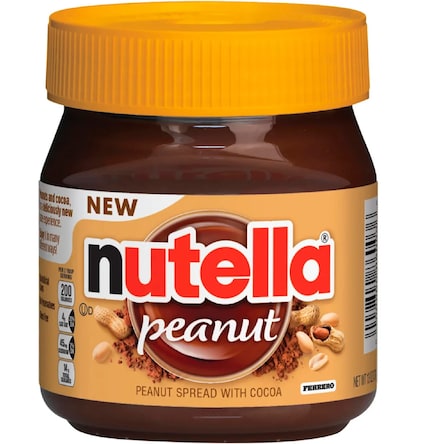 C'est à quoi ressemble le pot de cacahuètes Nutella.