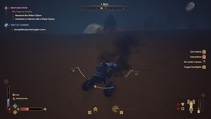 Une fois qu'un ver des sables s'est lancé à sa poursuite, il ne reste que quelques secondes pour se mettre à l'abri.