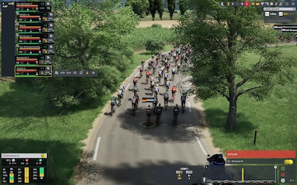 J'ai demandé à mon coureur Kim Heiduk de se mettre en queue de peloton pour aller chercher des bouteilles d'eau pour toute l'équipe.