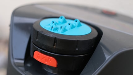 It's almost cute how the nozzles look out of the sprinkler head.