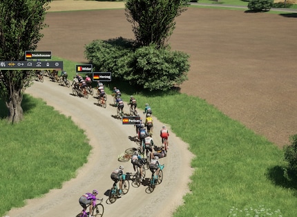 Deux de mes pilotes sont tombés dans le peloton.