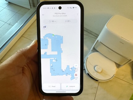 The robot scanned my apartment perfectly – and did so in a jiffy.