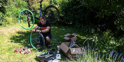 Stefan Hack from Trail Supply hard at work