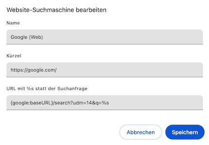 Les résultats sous Chrome dépouillés de Gemini.