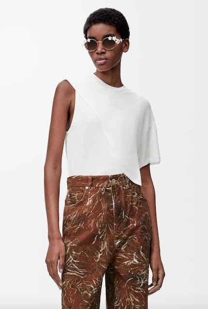 Le Draped Top de Loewe × Orange Fiber.
