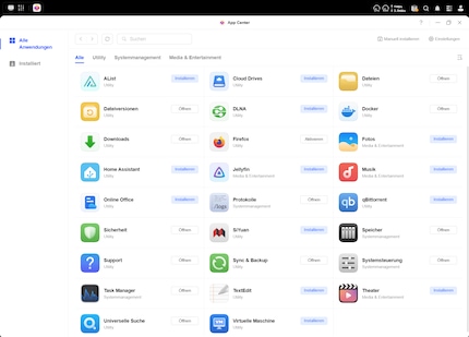 Ce sont toutes les applications qui sont proposées en solde en juin 2025 dans l'App Center. Grâce à Docker, il est néanmoins possible d'y faire tourner tout ce que l'on veut.