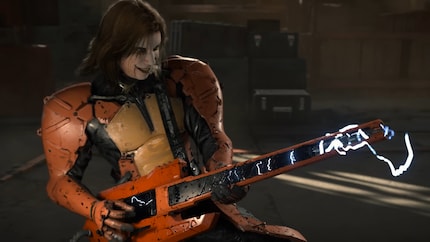 J'aurais aimé vous dire si le duel de guitares avec l'antagoniste Higgs «shreddet» ou non.