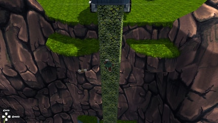 Where waste water once ran down, there is now a climbing vine thanks to Ruffy's FLIP ability.