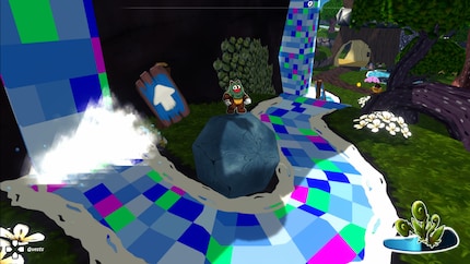 The water texture becomes something new once I've found the right dream stone.