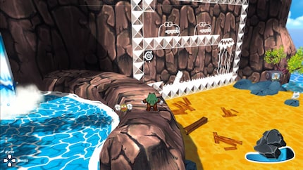 I can even influence the 2D passages from the overworld using the FLIP effect.