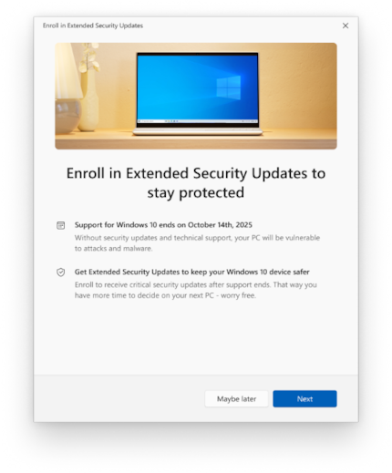 The ESU programme is also available for private users for the first time.