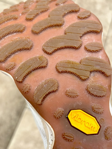 The profile of the sole is not particularly grippy.