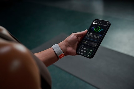 La ceinture Helio Strap fournit des données d'entraînement et de récupération qui peuvent être analysées dans l'application Zepp sur le smartphone.