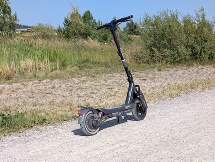 Gravel paths pose zero problem for the Segway.