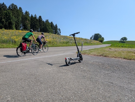 The cyclists I overtook on the way up
