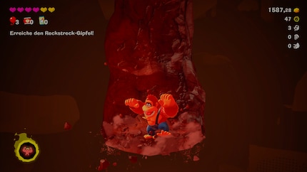 Here, I was trying to find out how deep Donkey Kong could dig. As it turns out: very, very deep.