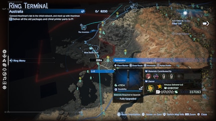 On the map, you can see whether a construction project still requires resources and who’s already done their bit.