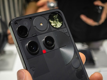 En mouvement, l'aperçu du selfie est plus visible que sur la photo.